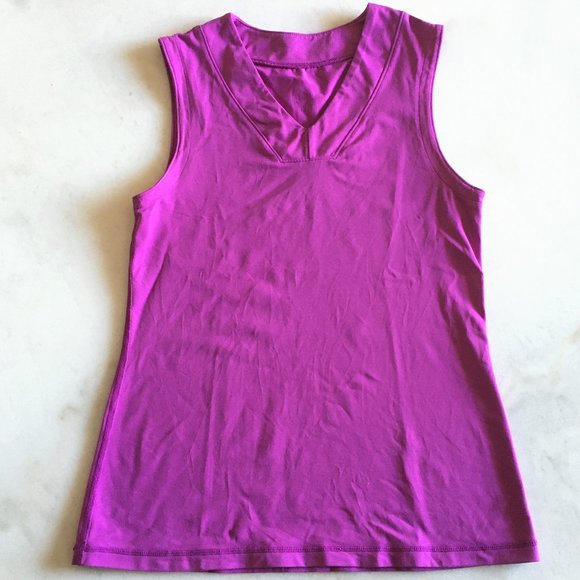 lululemon athletica Tops - Lululemon sleeveless v neck tank top purple shirt